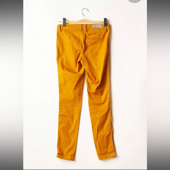 LPB Woman Made in Paris Chino pants - Side braid embroidery - Orange - Picture 2 of 8